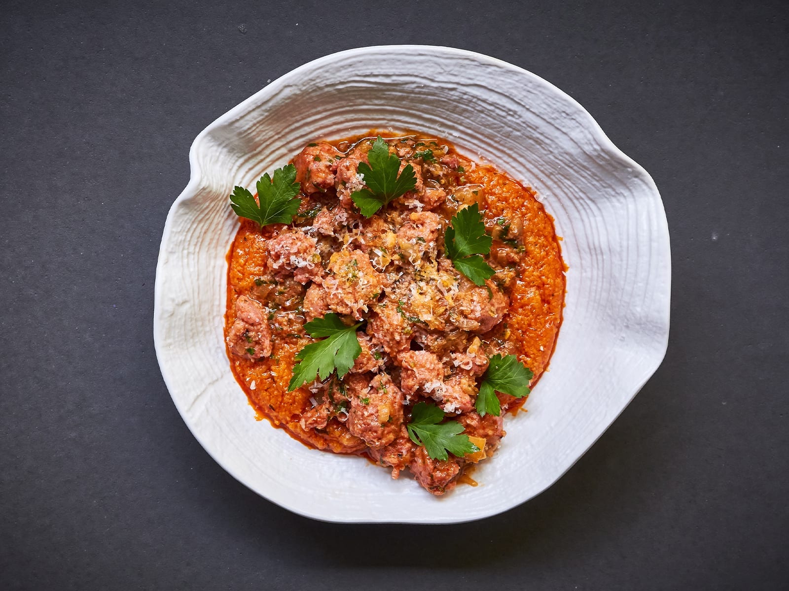 Salsiccia-Fenchel-Ragout auf Polenta - Roland Trettl